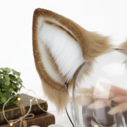 Handmade Fox Ears Headband | Soft Plush Cosplay Ears for Adults & Kids | Cute Furry Hairband for Halloween & Costume Party