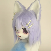 Tête de Fursuit Kemono Custom – Style Kigurumi & Kawaii (Fait Main, Haute Qualité)