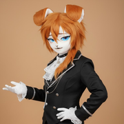 Kawaii Kemono Fursuit Head – Furry Eyes Led - Handmade Furry Mask – Soft & Lightweight